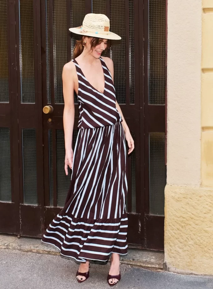 VESTIDO LONGO LISTRAS