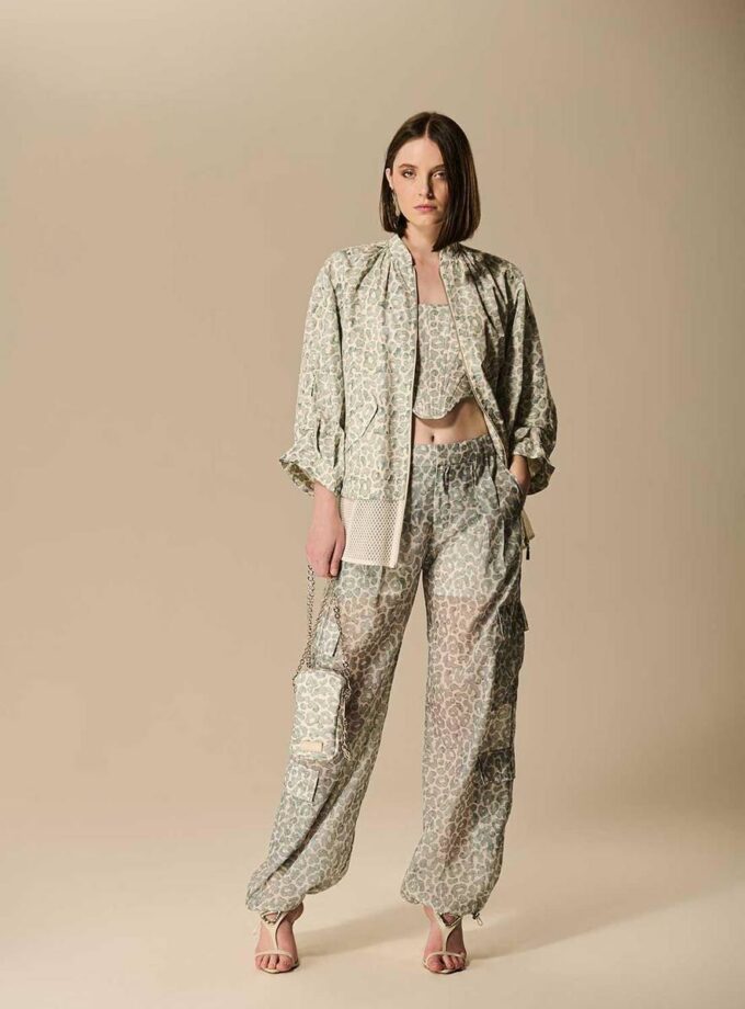 CALÇA CARGO TRANSLÚCIDO