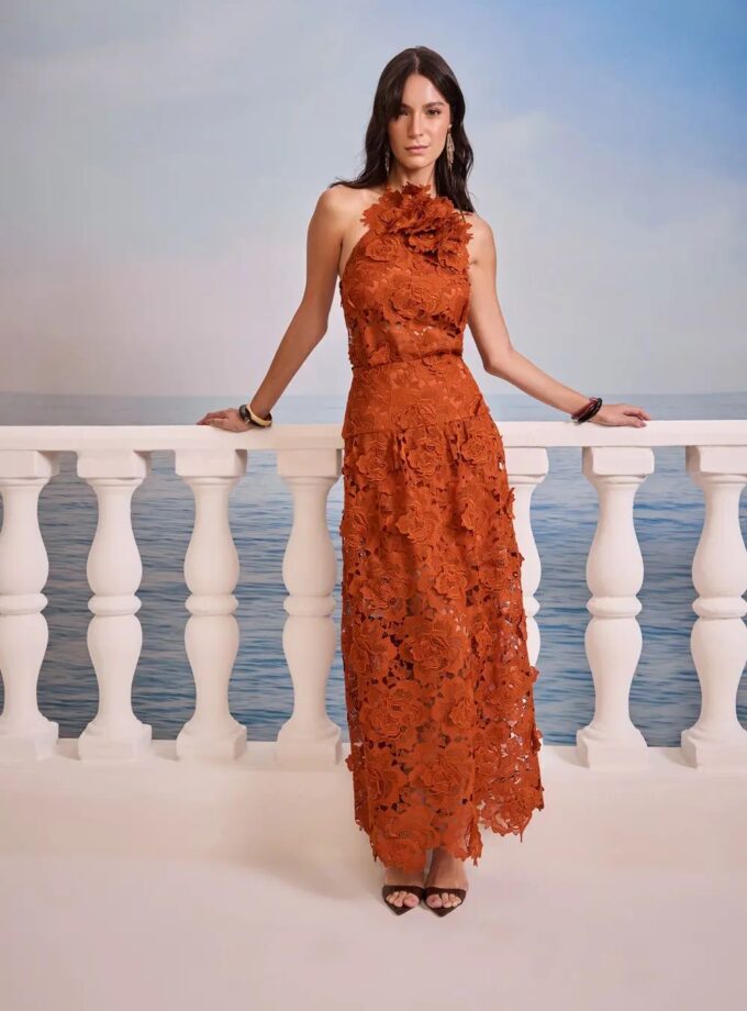 CONJUNTO BLUSA E SAIA GUIPIR