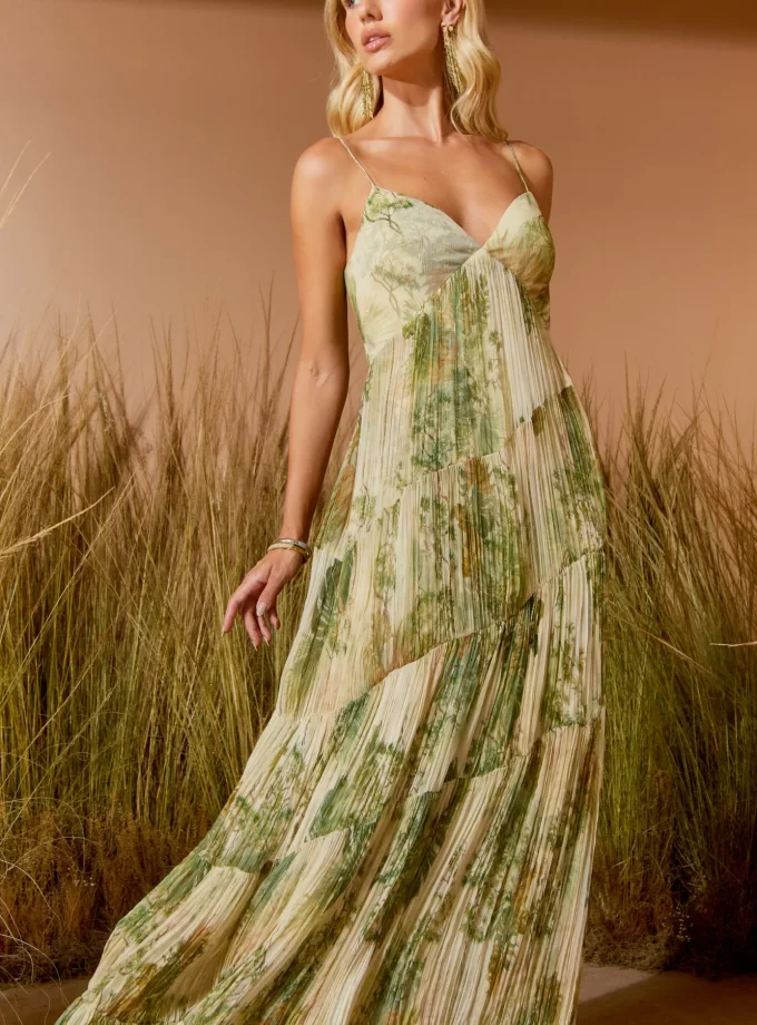 VESTIDO LONGO ESTAMPA HABITAT