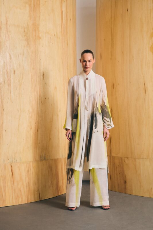 CALÇA REBECA ORGANZA DE LINHO