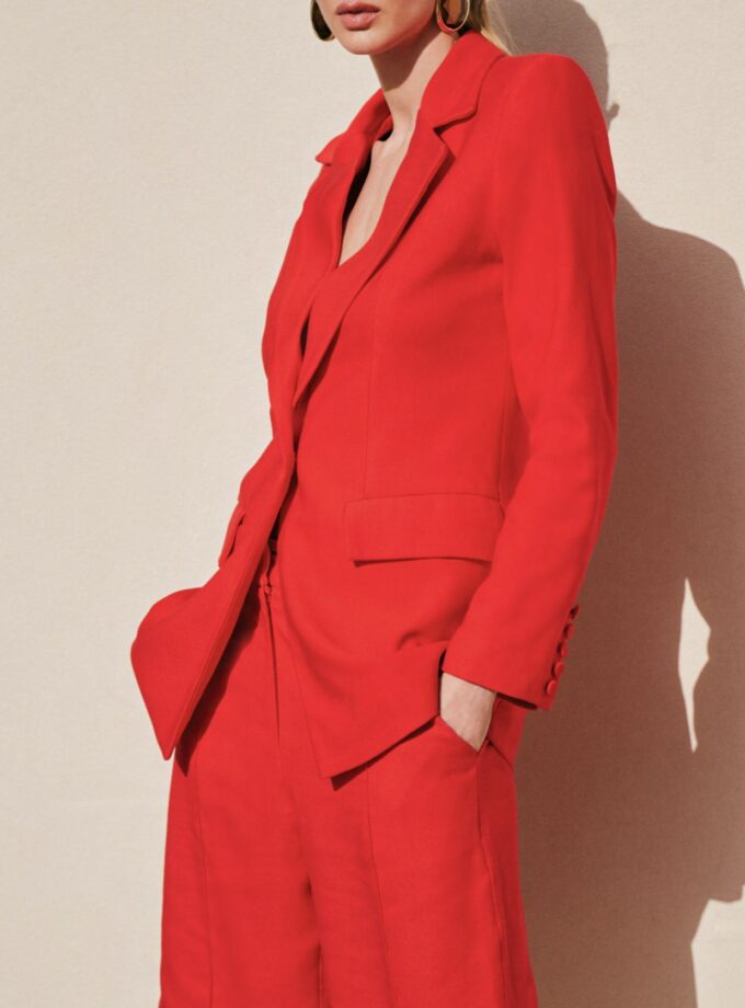 CONJUNTO BLAZER E BERMUDA