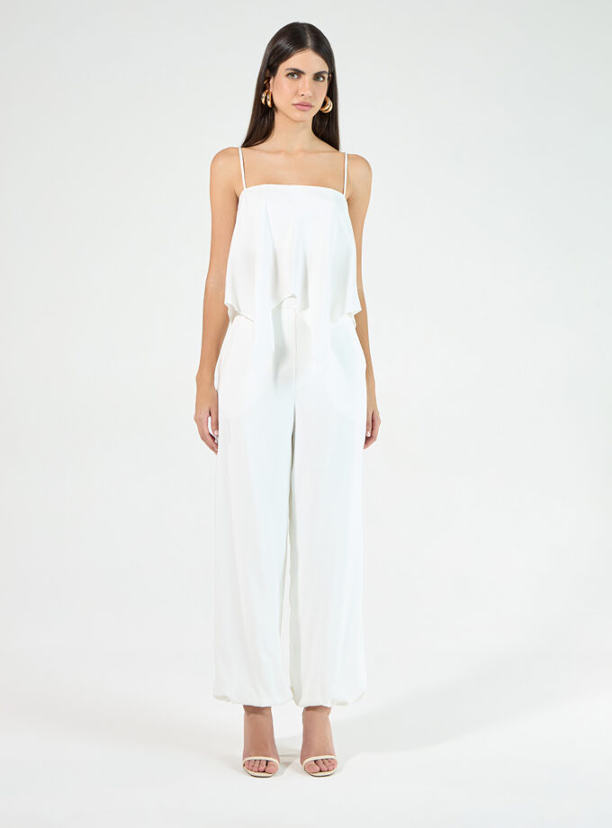 CONJUNTO BLUSA BABADO E CALÇA