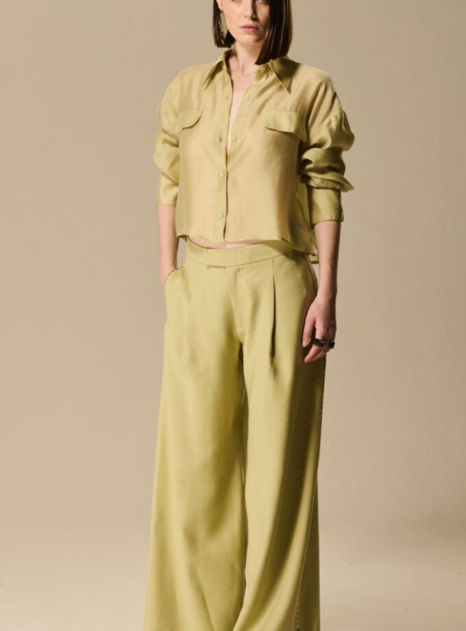 CAMISA CROPPED ORGANZA