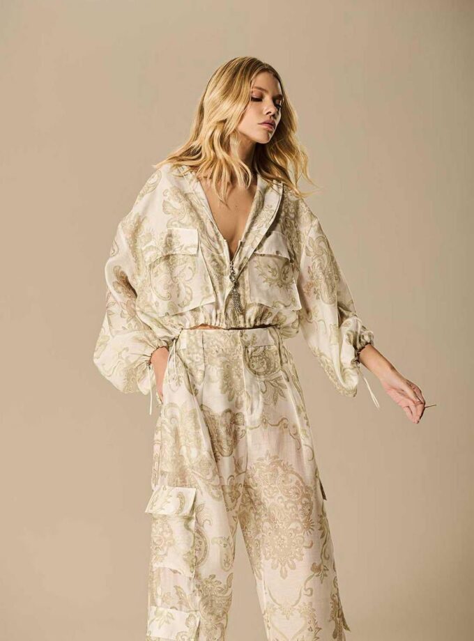 JAQUETA ORGANZA PAISLEY