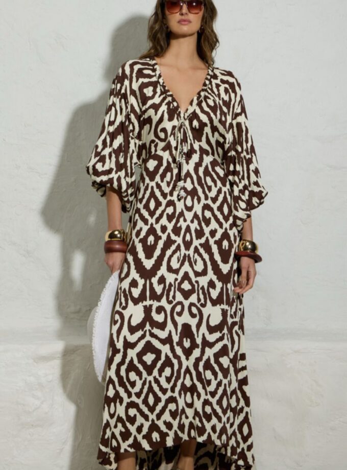 VESTIDO VISCOSE IKAT