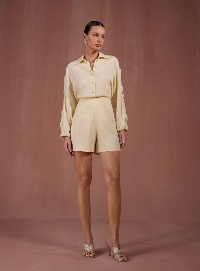 CONJUNTO CAMISA E SHORT LINEN