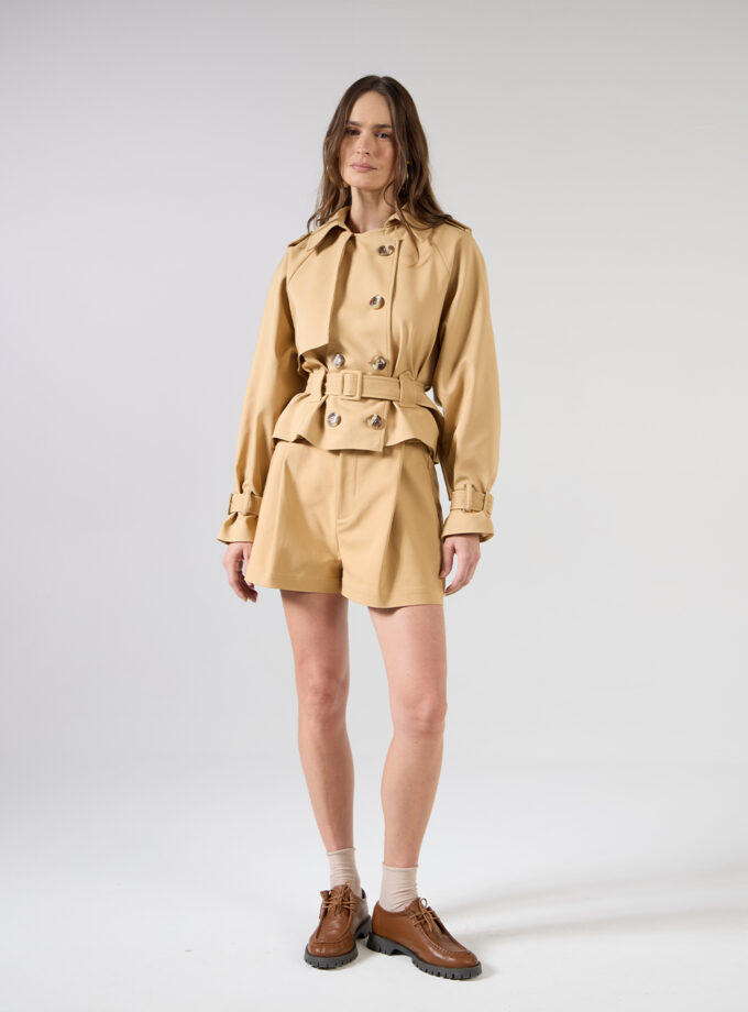 CONJUNTO TRENCH CROPPED