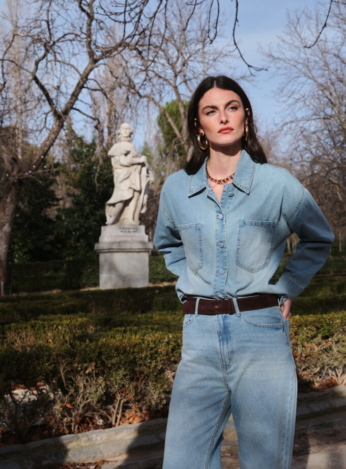 CAMISA JEANS OVERSIZED