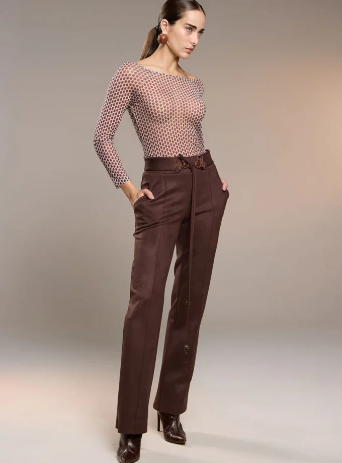 BLUSA MANGA LONGA EM TULLE