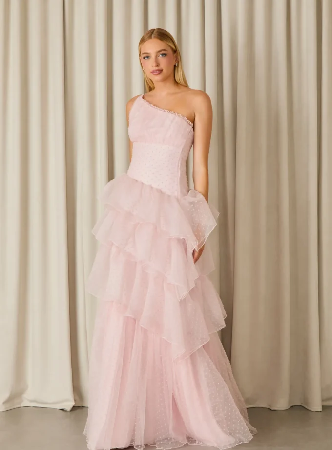 VESTIDO LONGO CAMERON BABADOS