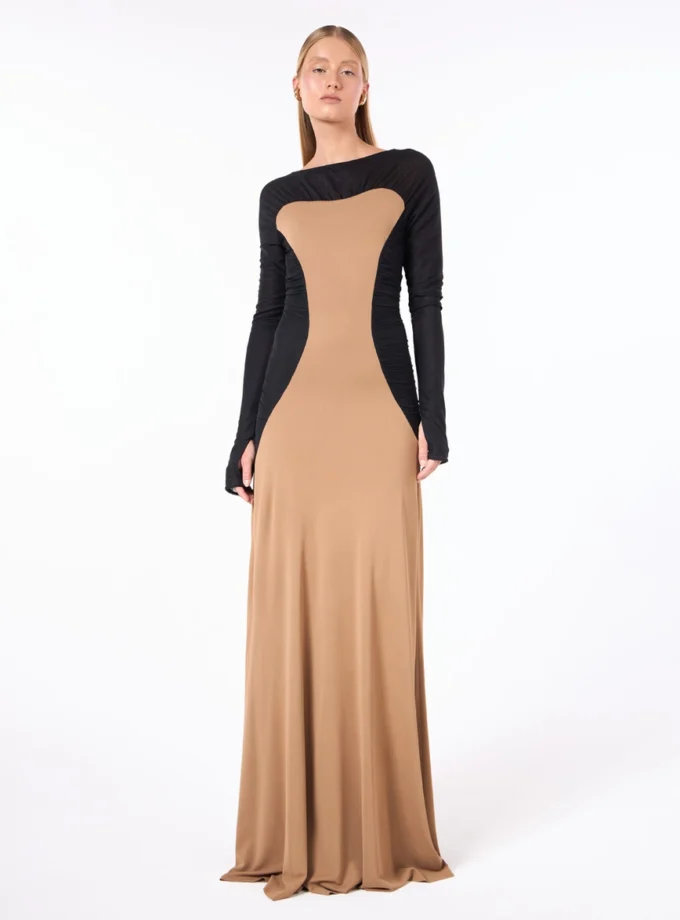 VESTIDO LONGO FRANZIDOS