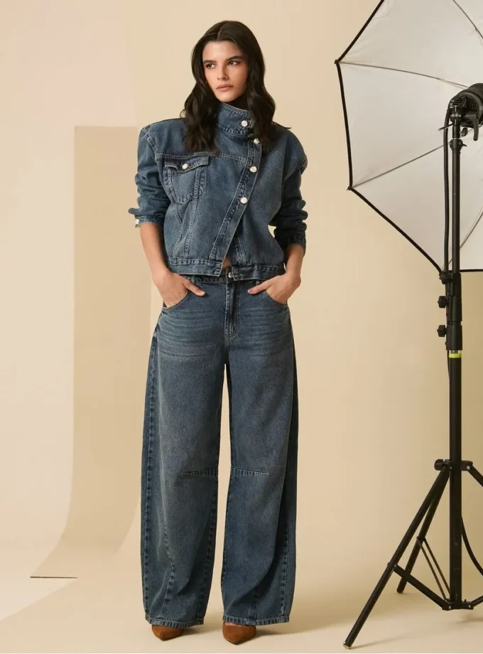 JAQUETA JEANS TRANSPASSADA