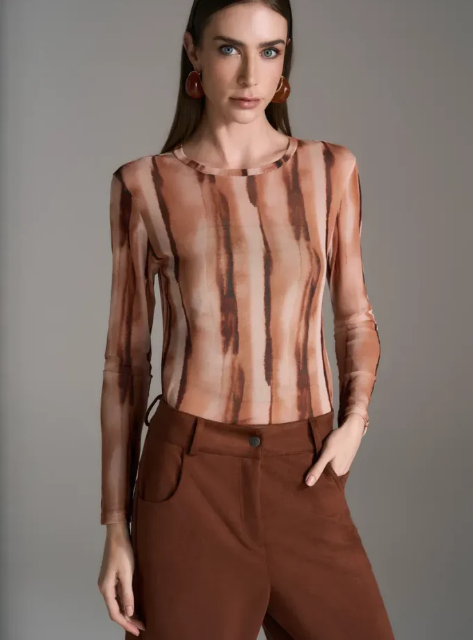 BLUSA TULE STRIPE MARMORIZADO