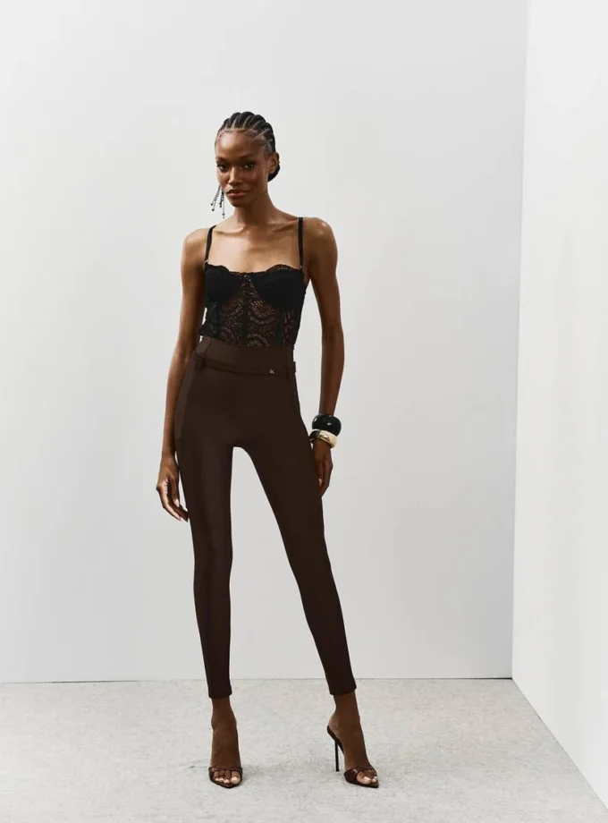 CALÇA JUSTA POLIAMIDA COM CINTO