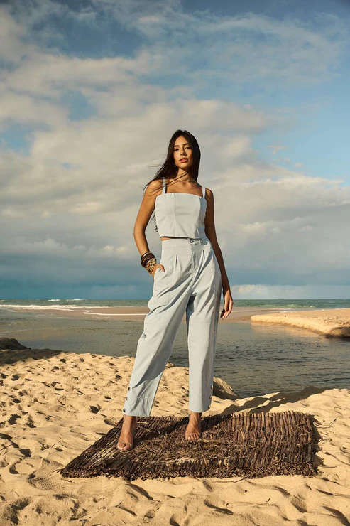 CALÇA SLOUCHY SARJA