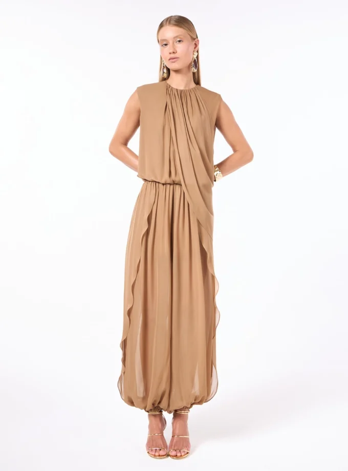 CONJUNTO BLUSA DRAPEADA E CALÇA ALADIM