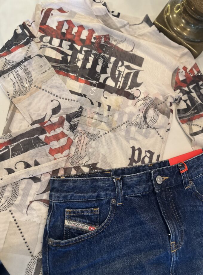 BLUSA TULE MANGA LONGA PASSION TRANSFER