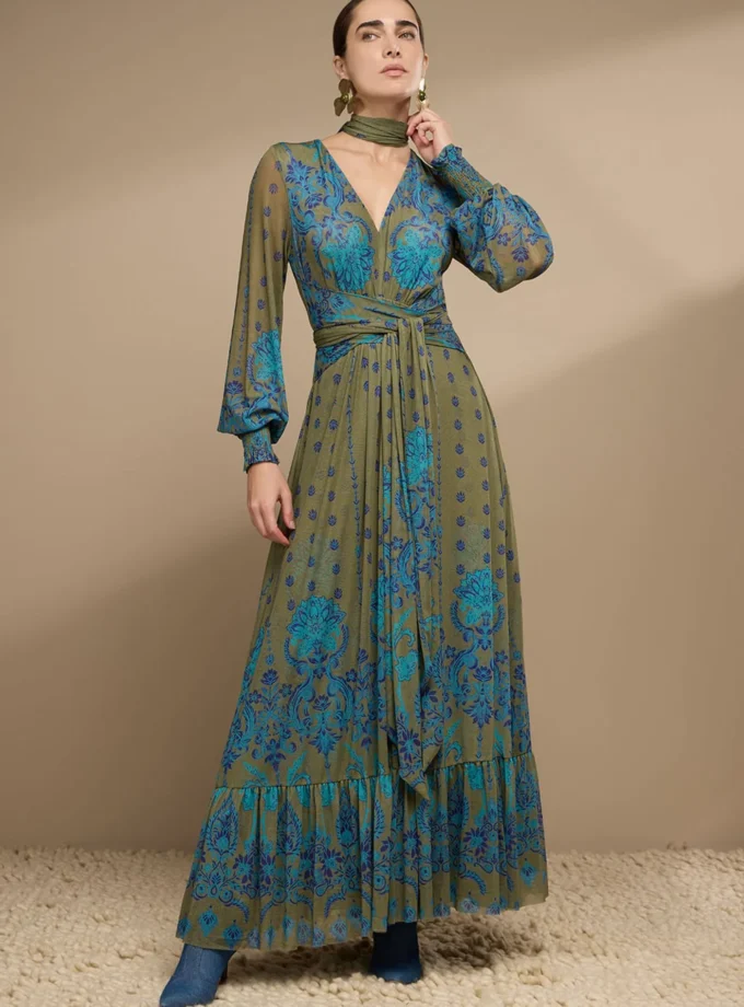 VESTIDO TULLE AMARACAO PAISLEY