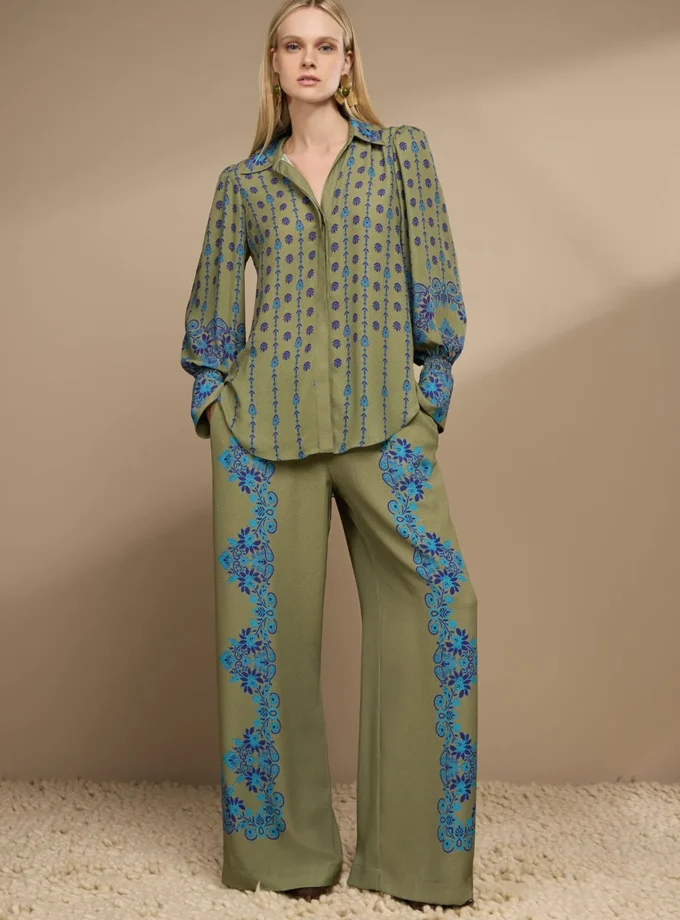 CALÇA ESTAMPA PAISLEY