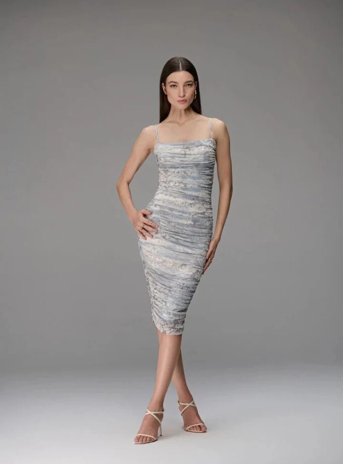 VESTIDO CURTO DRAPEADO