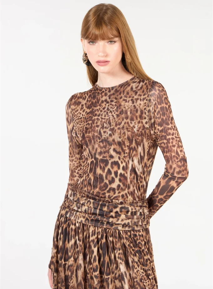 BLUSA SEGUNDA PELE ANIMAL PRINT