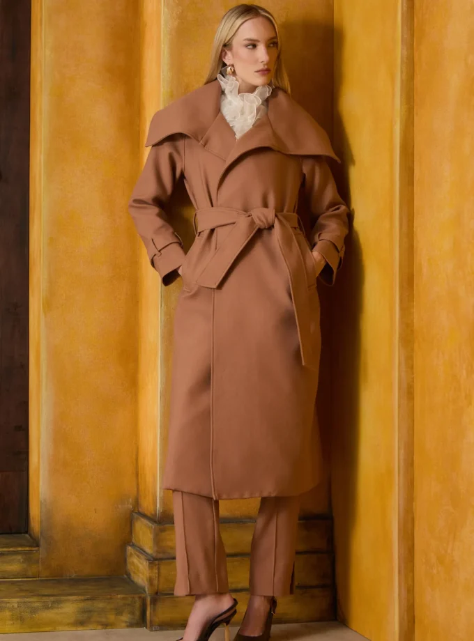 CASACO TRENCH COAT FAIXA