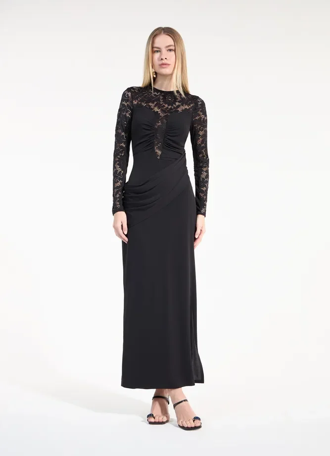 VESTIDO DECOTE RENDADO