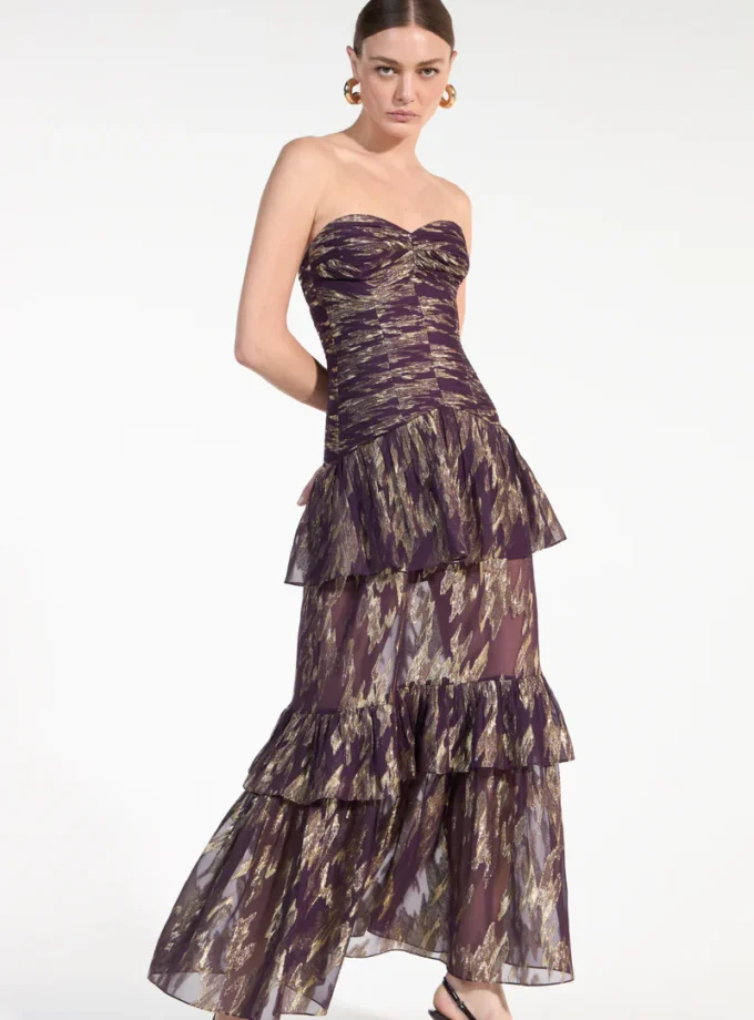 VESTIDO MAX MID DRAPEADO