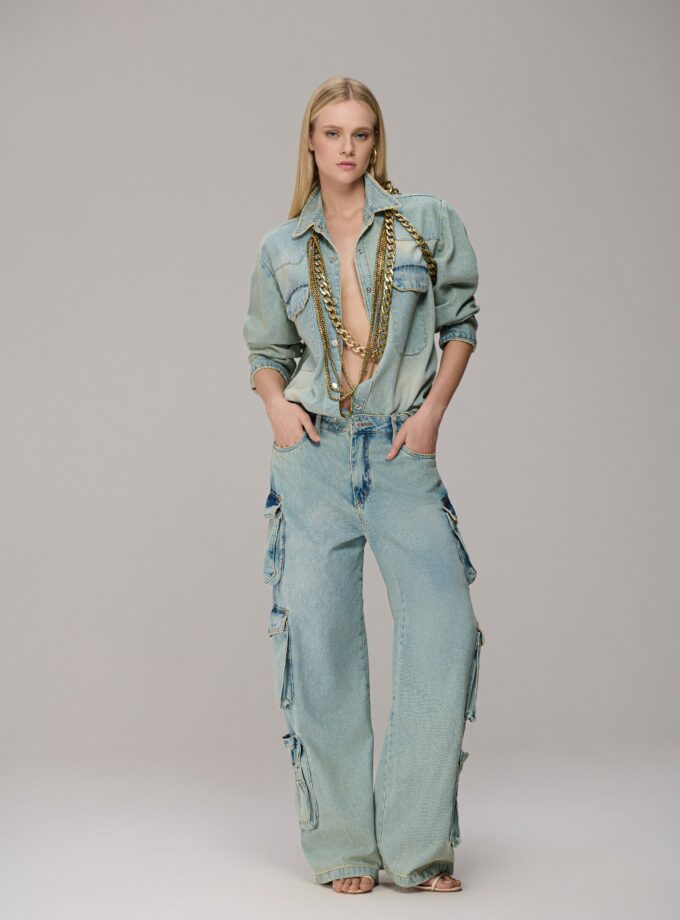 CAMISA OVER JEANS