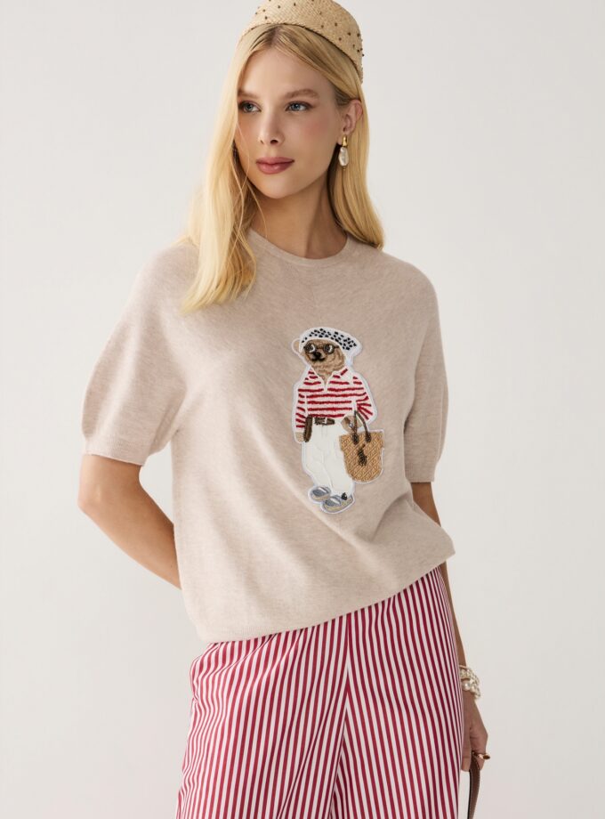 BLUSA EM TRICOT BEAR MAT